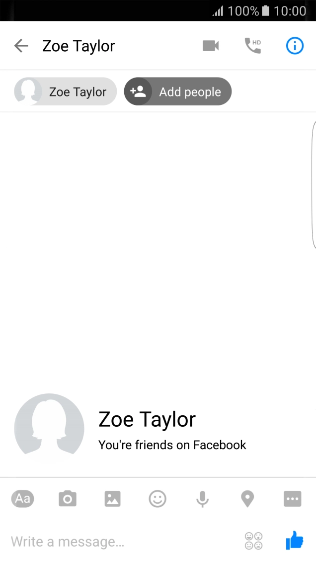 Press the text input field.