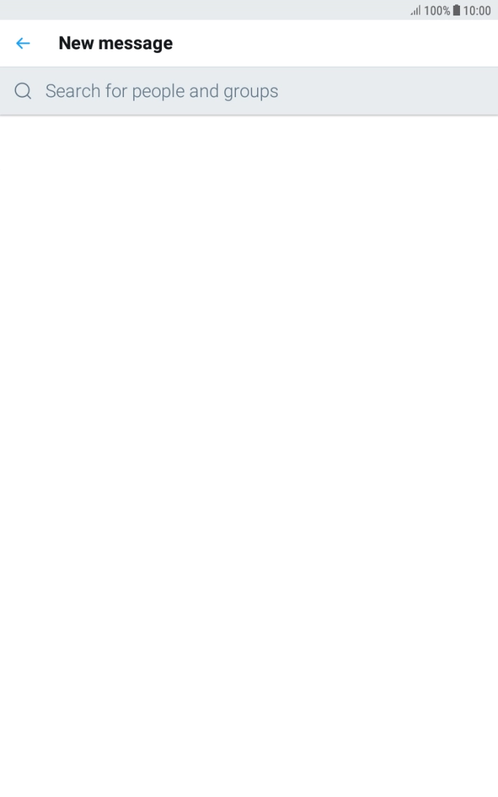 Press the search field.