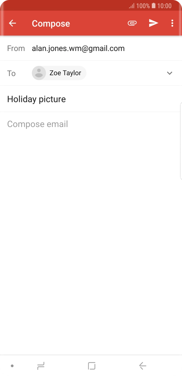 Press the text input field.