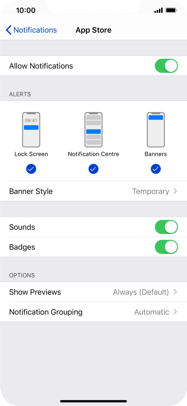 Press the indicator next to Press the indicator next to