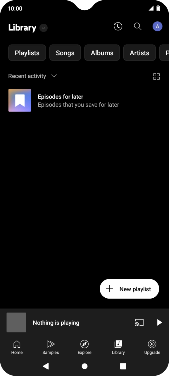 Press the drop down list.