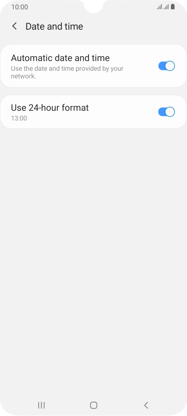 Press the Home key to return to the home screen.