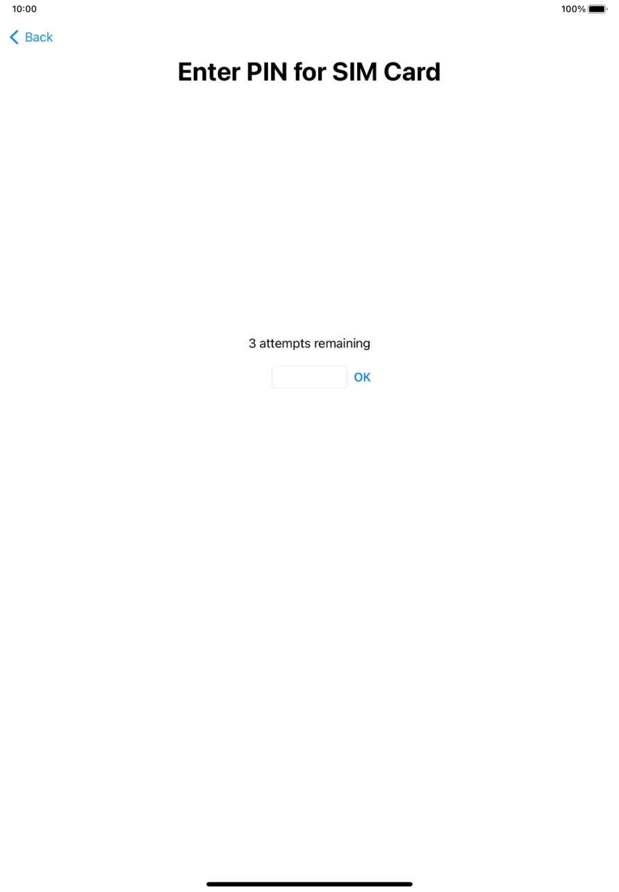 If your SIM is locked, key in your PIN and press OK.