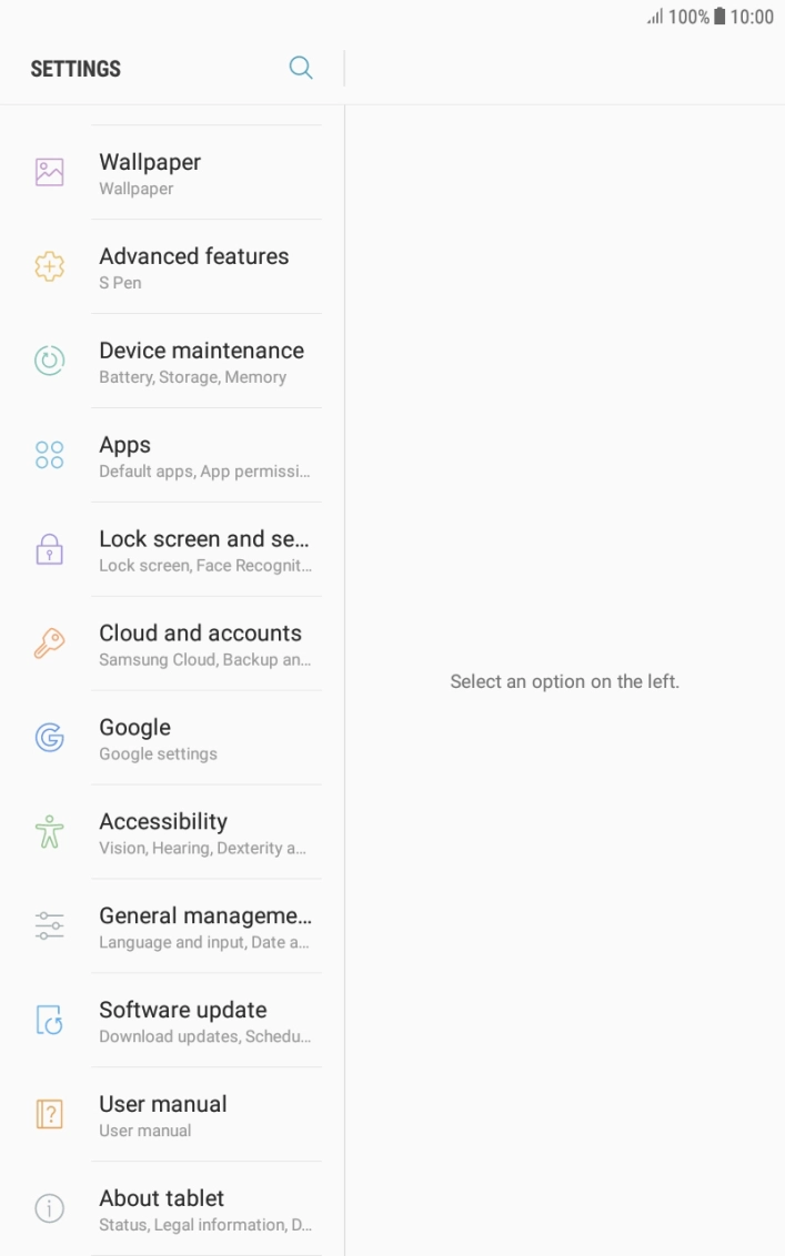 Press Cloud and accounts.