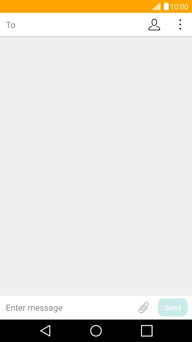 Press the search field and key in the first letters of the recipient's name.