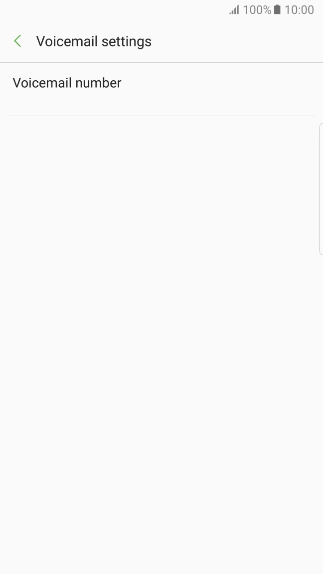 Press Voicemail number.