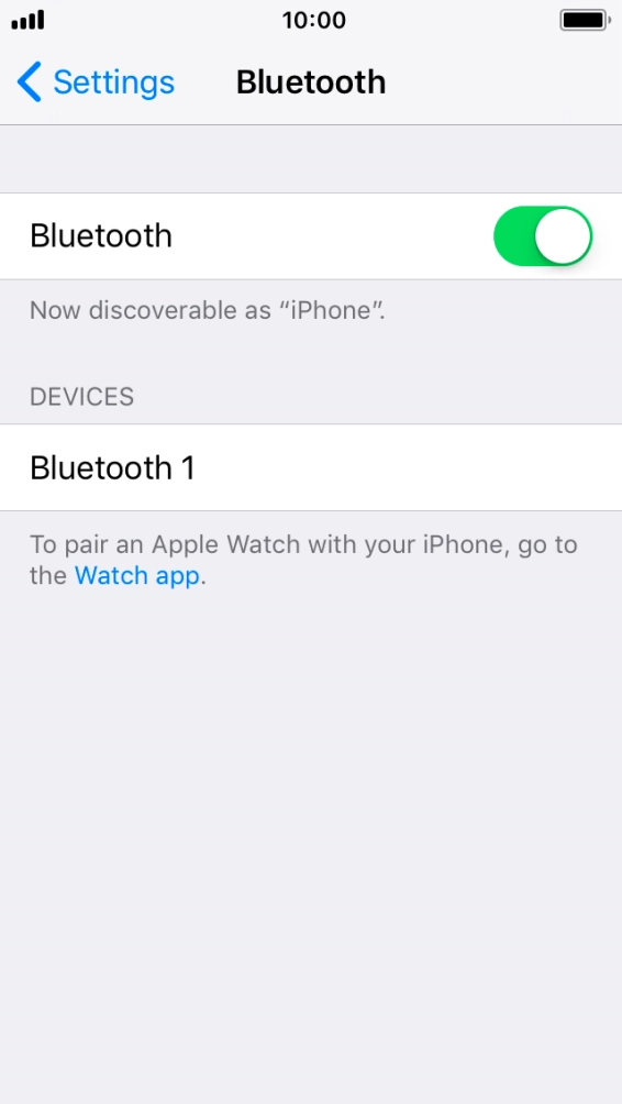 Press the required Bluetooth device and follow the instructions on the screen to pair the device with your phone.