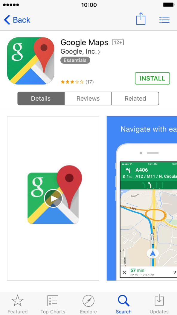 Press INSTALL and wait while Google Maps is installed.