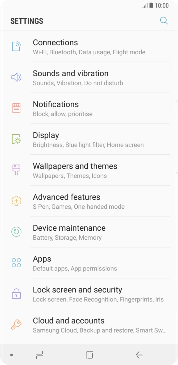 Press Lock screen and security.