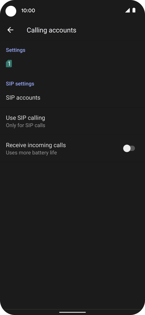 Press the name of your SIM.