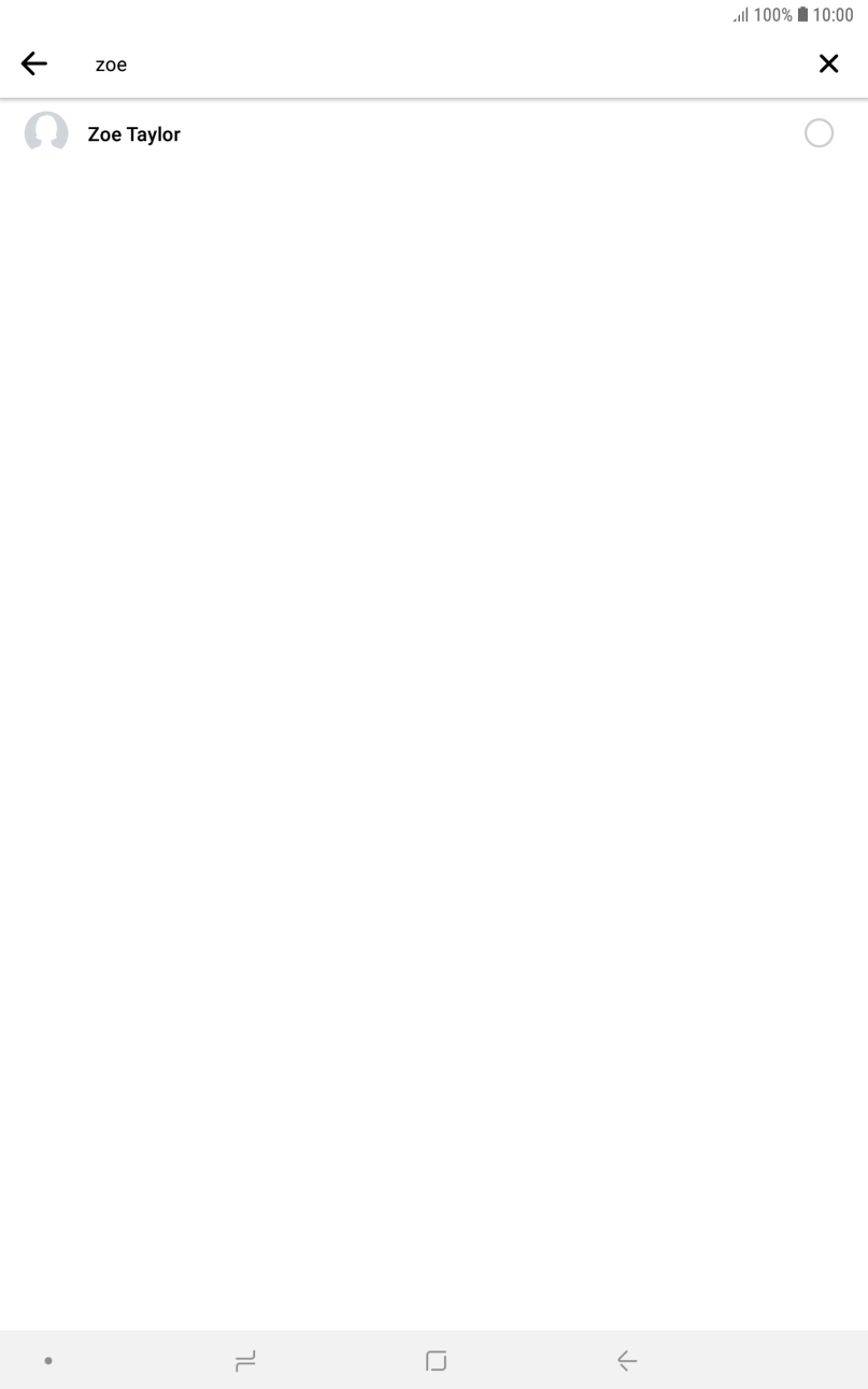 Press the required contact.