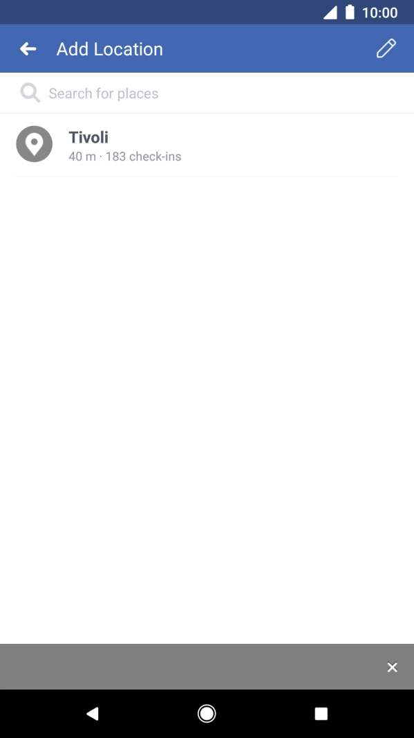 Press the search field and key in the required search word.
