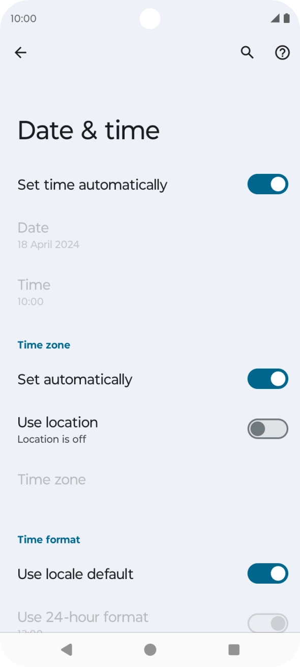 Press the Home key to return to the home screen.