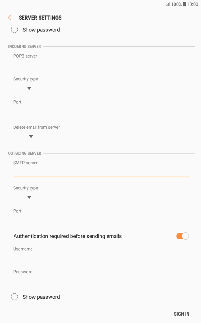 Press the field below Press the field below