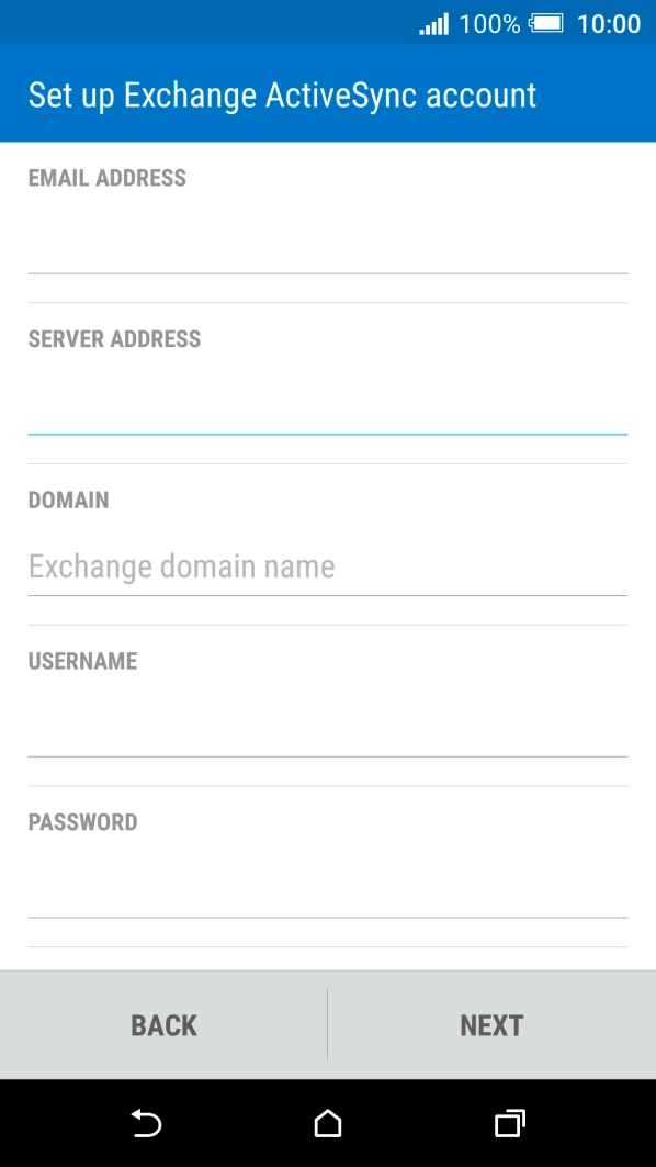 Press the field below 