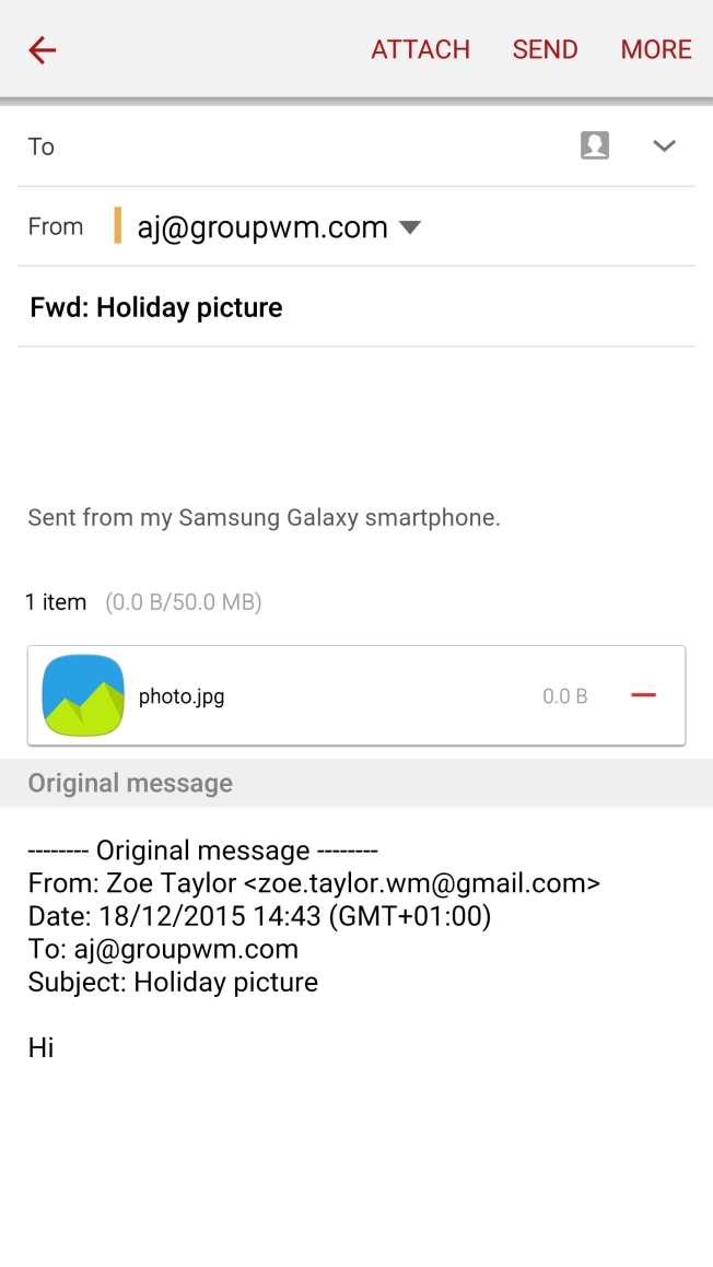 Press To and key in the first letters of the recipient's name.