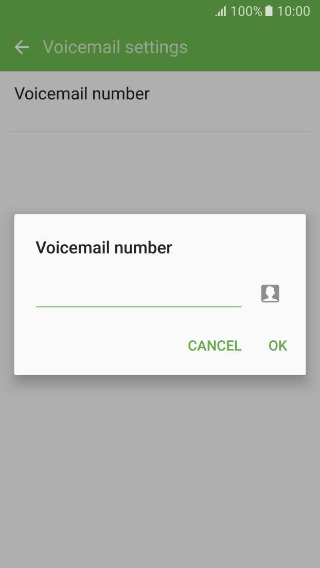 Key in +61101 and press OK.