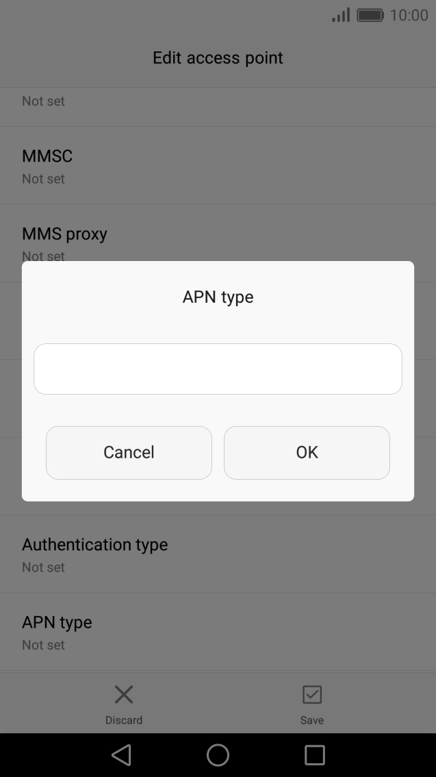 Key in mms and press OK.