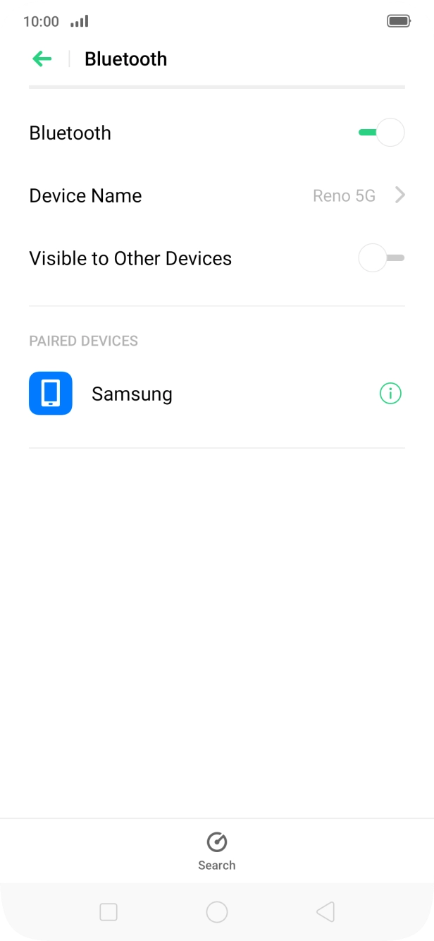 Press the Home key to return to the home screen.