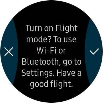 If you turn on the function, press the confirm icon.