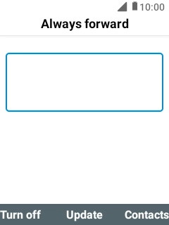 Press the Left selection key.
