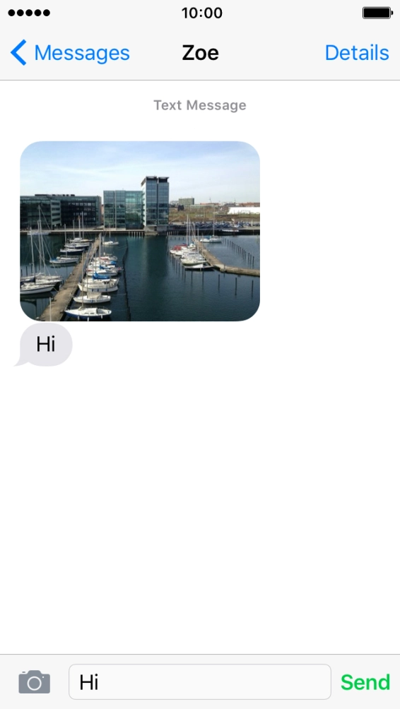 Key in the required reply and press Send.