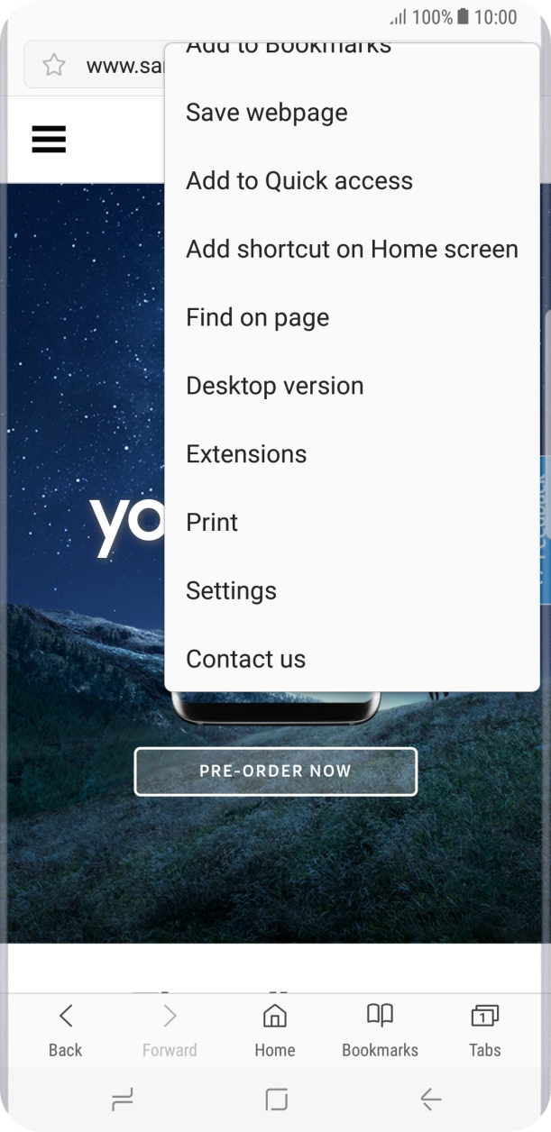 Press Settings. Press Settings.