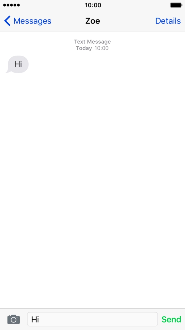 Key in the required reply and press Send.