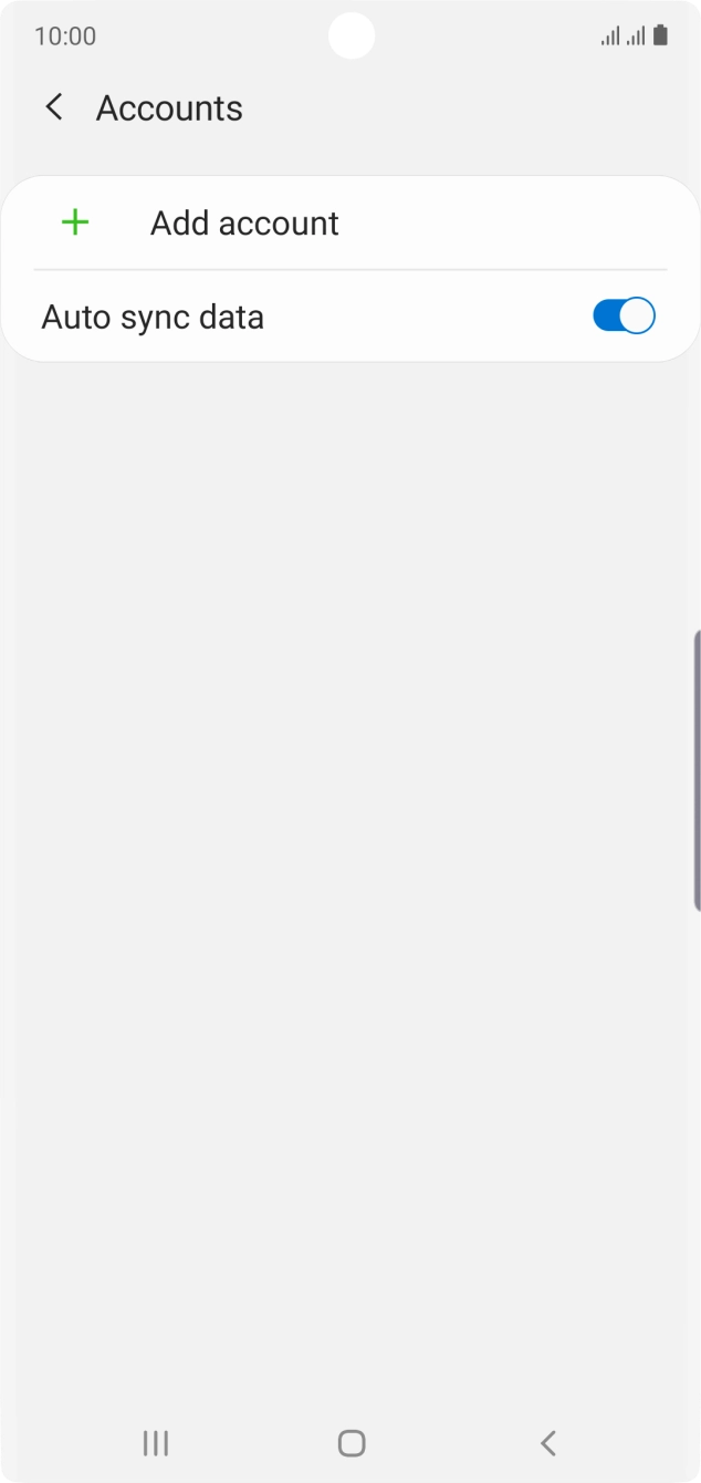 Press Add account. Press Add account.