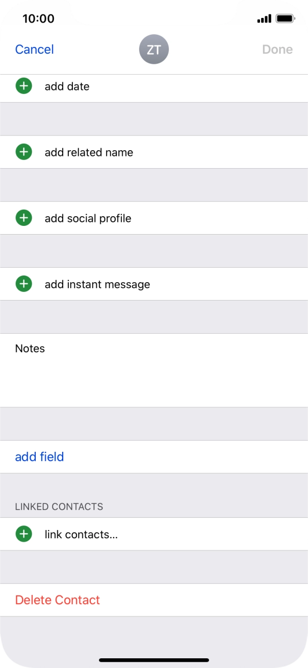 Press link contacts....