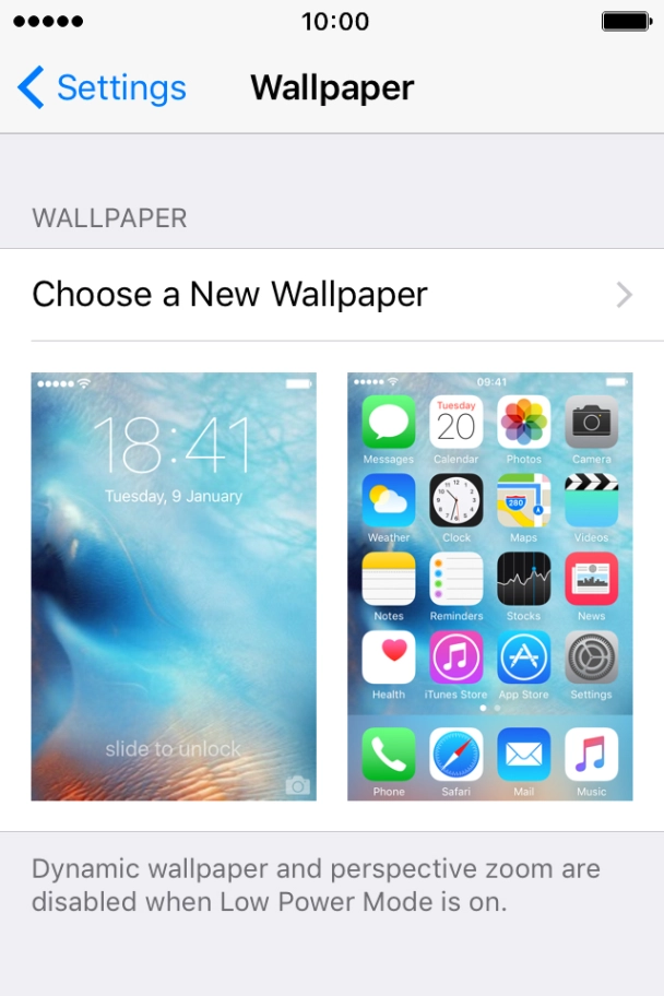 Press Choose a New Wallpaper and go to the required folder. Press Choose a New Wallpaper and go to the required folder.