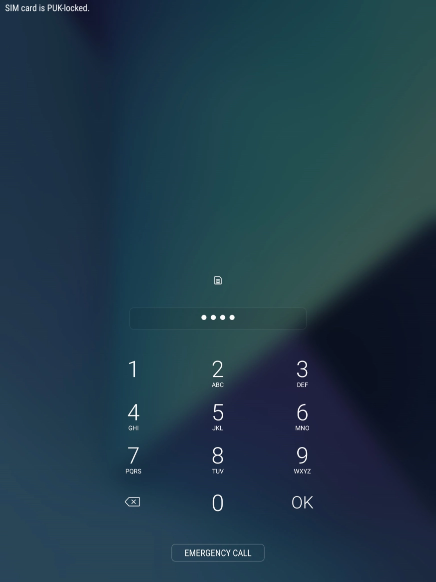 Key in a new four-digit PIN and press OK.