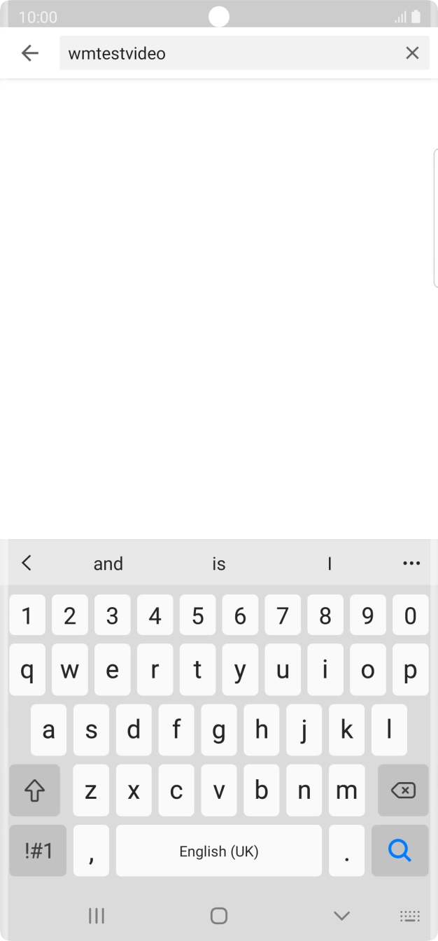 Key in the required search word and press the search icon.