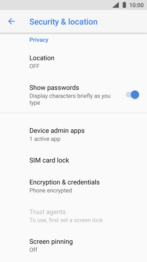 Press SIM card lock.