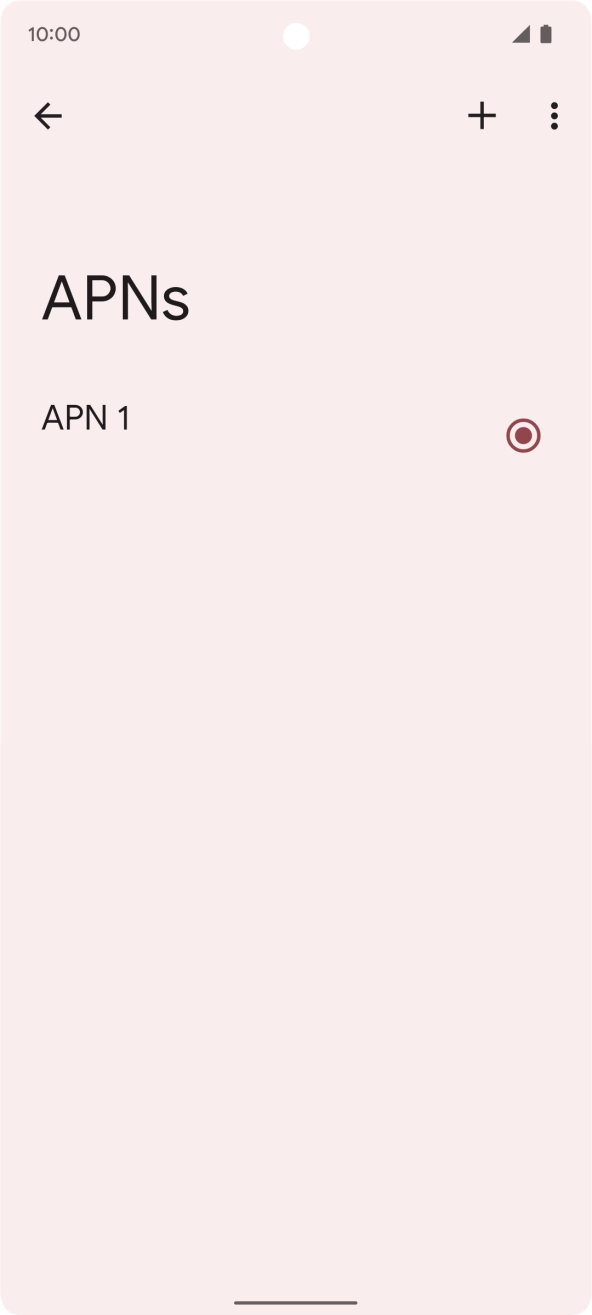Press the new data connection icon. Press the new data connection icon.