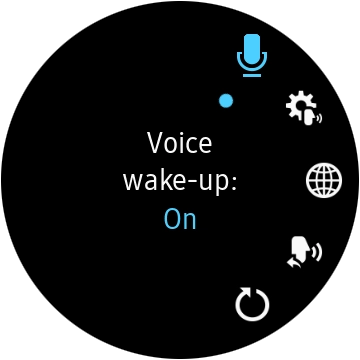 Press the language icon.