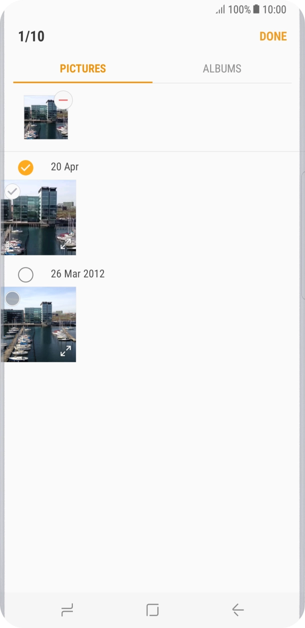 Press DONE. Press DONE.