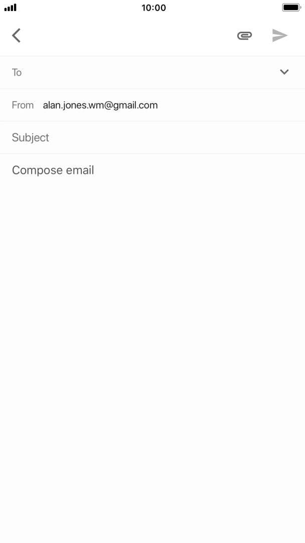 Press To and key in the first letters of the recipient's name.