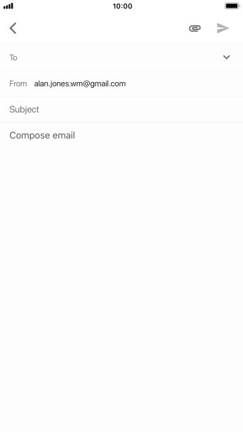 Press To and key in the first letters of the recipient's name.