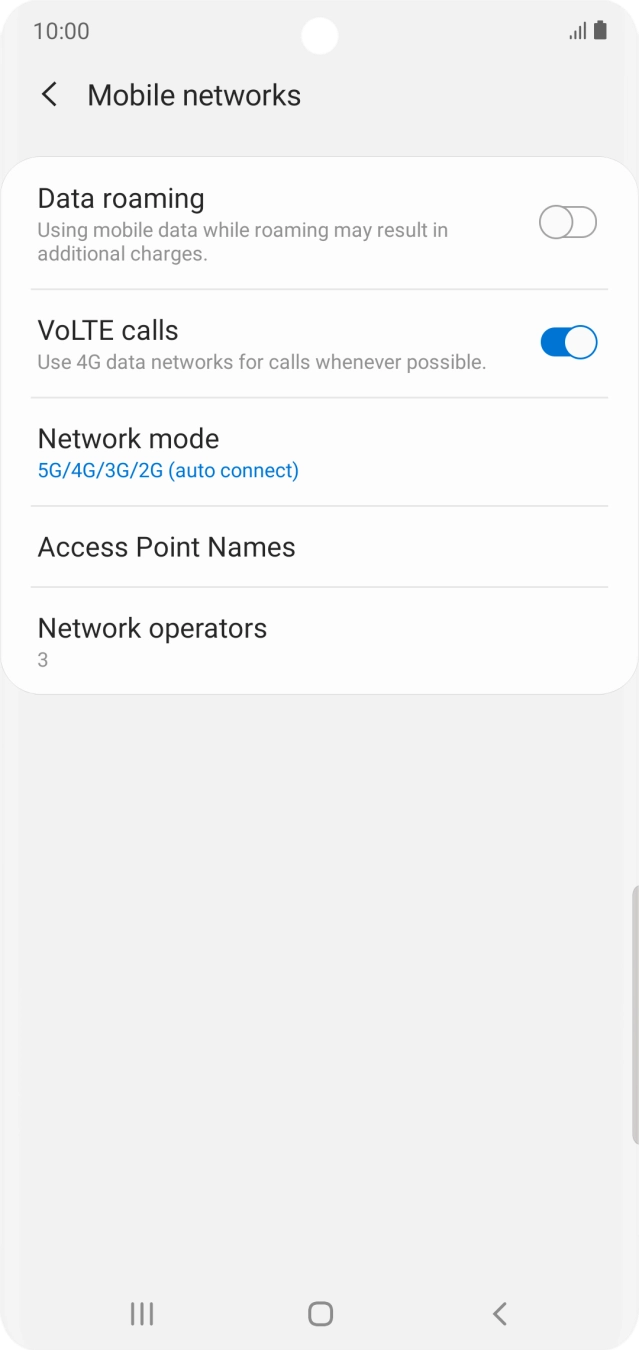 Press Access Point Names.