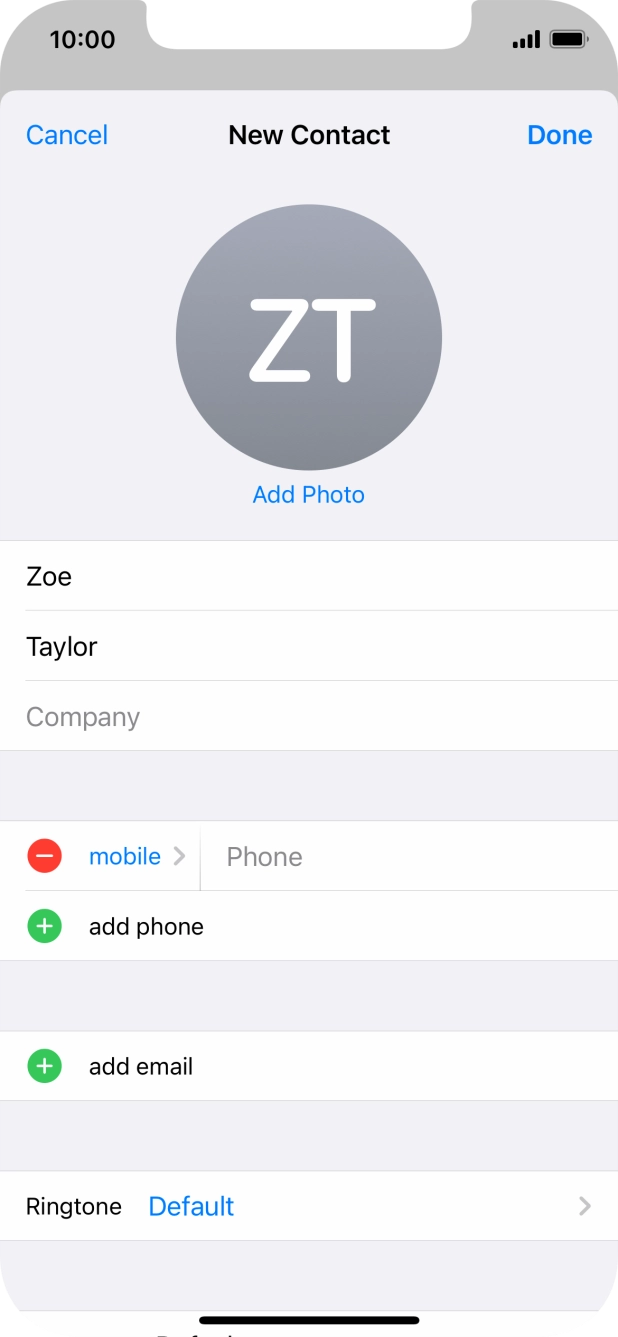 Press Phone and key in the required phone number.
