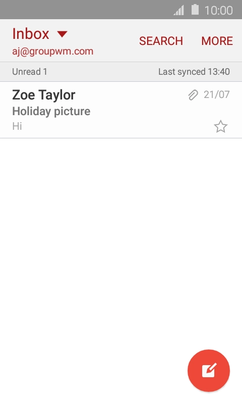 Press the drop down list in the top left corner of the display.