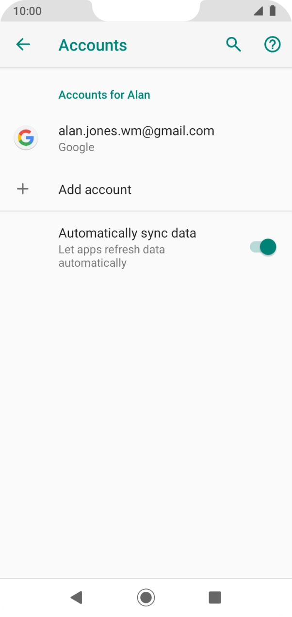 Press the Home key to return to the home screen.