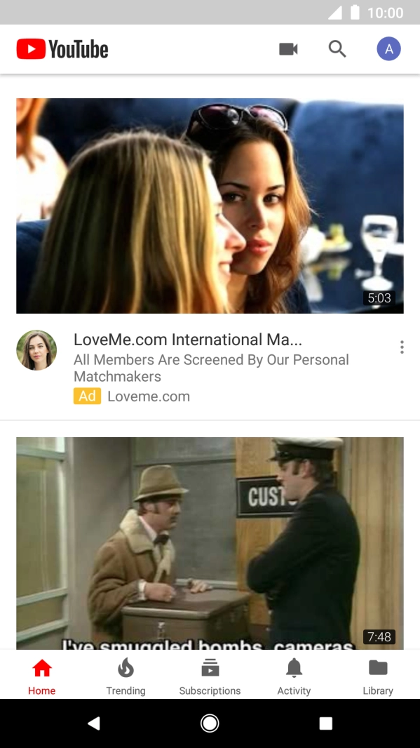 Press the upload icon.