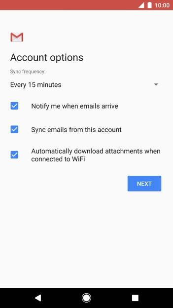 If this screen is displayed, you email account has been recognised and set up automatically. Follow the instructions on the screen to key in more information and finish setting up your phone. If this screen is displayed, you email account has been recognised and set up automatically. Follow the instructions on the screen to key in more information and finish setting up your phone.