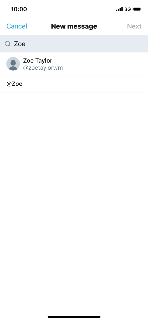 Press the required contact.