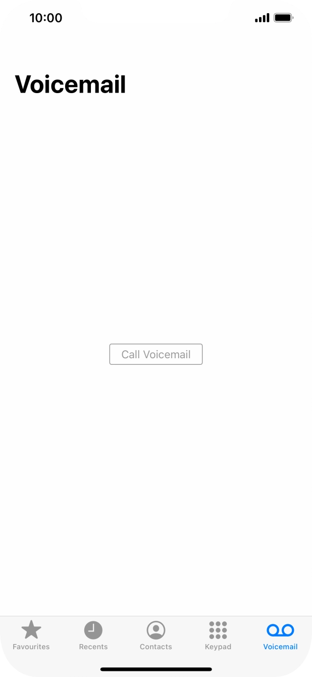 Press Call Voicemail and follow the instructions from your MessageBank®.