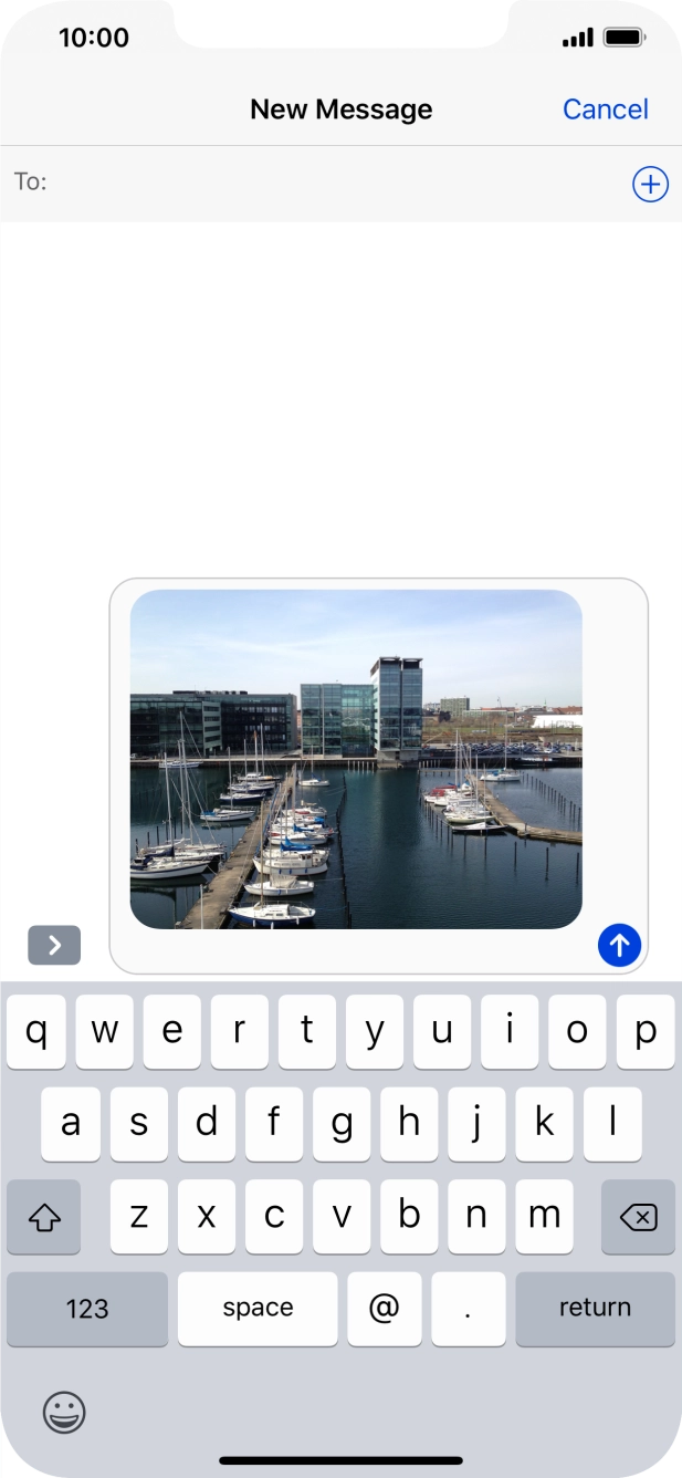 Press To and key in the first letters of the recipient's name.