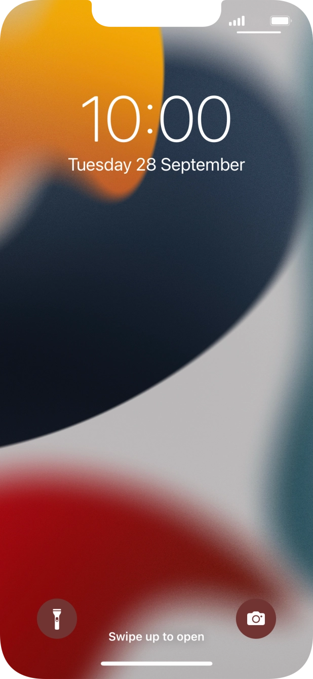 Slide your finger upwards starting from the bottom of the screen.