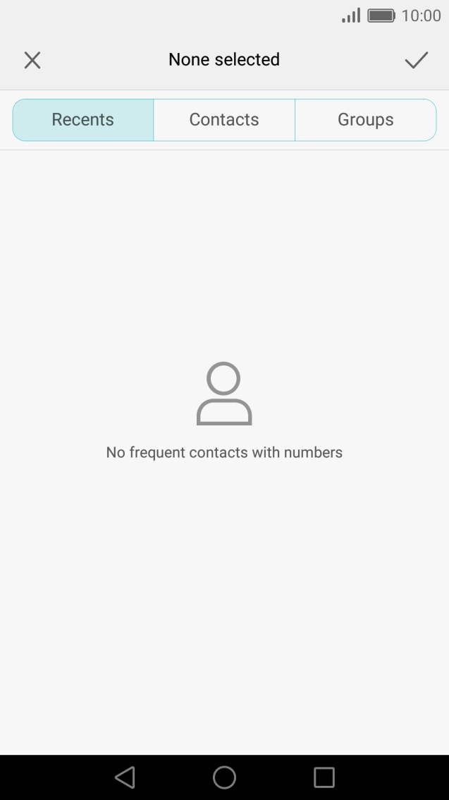 Press the add contact icon.